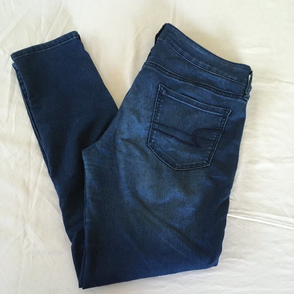 CLEARANCE 4:$15 - American Eagle Jegging Zipper Hem Sz 8